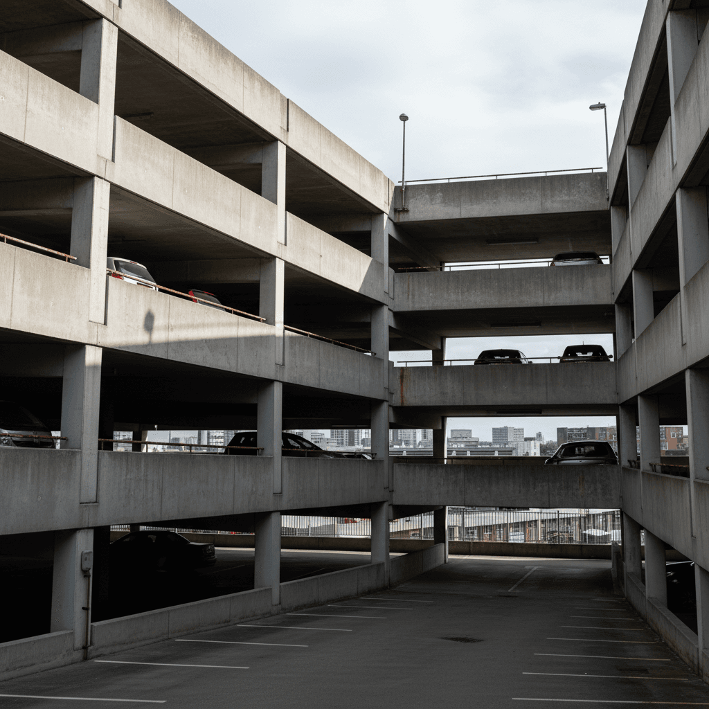 Multi-storey car park near Old Trafford