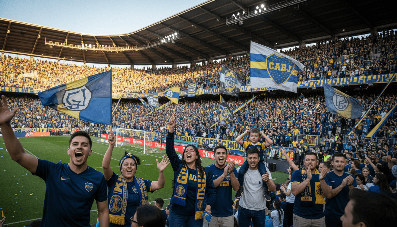 Fan checking European away day guide and tickets