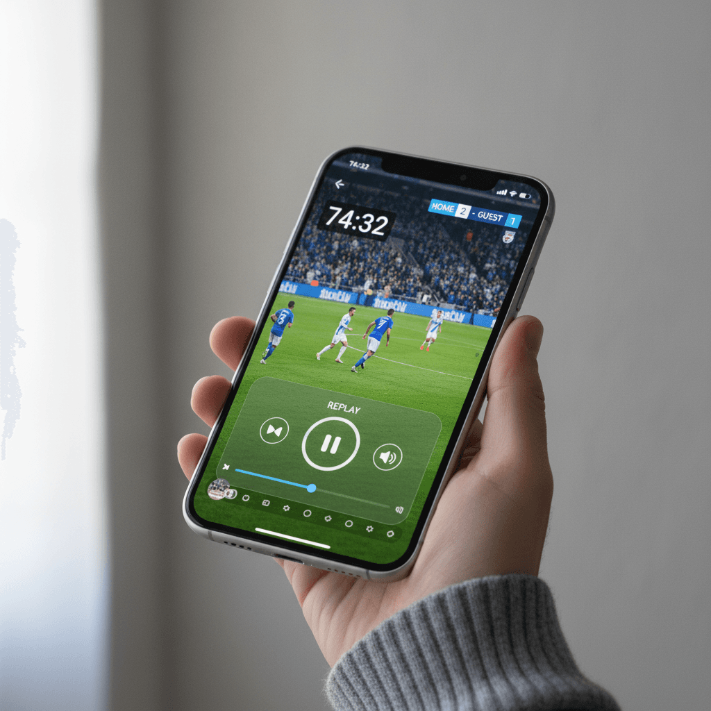 Phone displaying Away End pub guide in live pub setting
