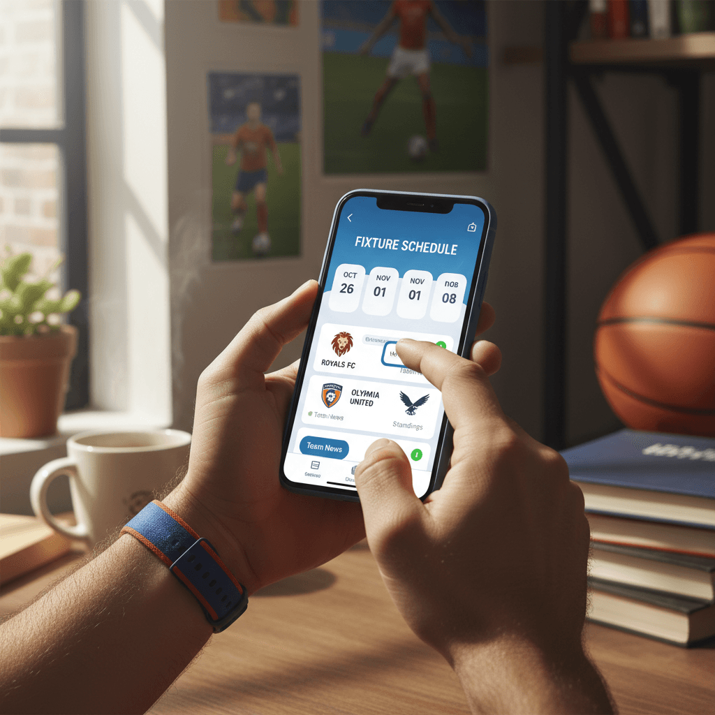 Stadium ground guide displayed on Away End mobile app
